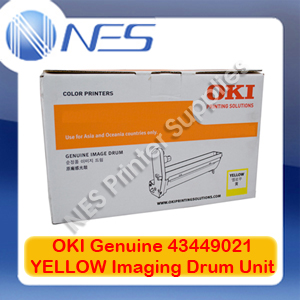 OKI Genuine 43449021 YELLOW Imaging Drum Unit for C8600/C8800 (20K)